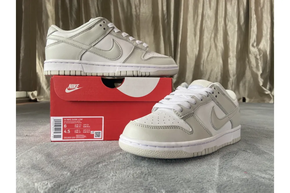 Reps StockX Shoes Nike Dunk Low Photon Dust White Grey DD1503-103??