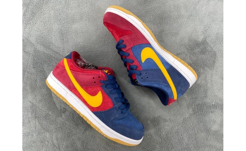 Reps StockX Shoes Nike SB Dunk Low Barcelona Red Blue DJ0606-400??
