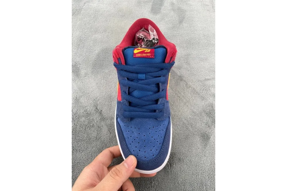 Reps StockX Shoes Nike SB Dunk Low Barcelona Red Blue DJ0606-400??