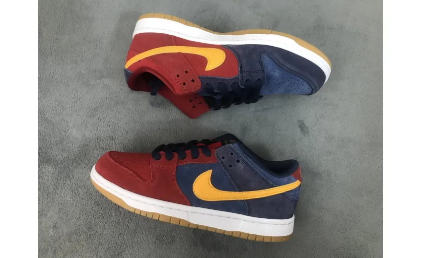 Reps StockX Shoes Nike SB Dunk Low Barcelona Red Blue Orange DJ0606-400??