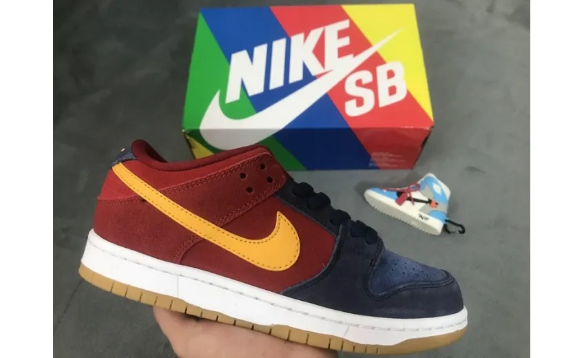 Reps StockX Shoes Nike SB Dunk Low Barcelona Red Blue Orange DJ0606-400??