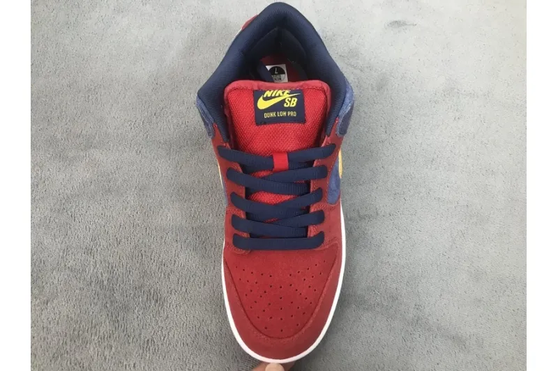 Reps StockX Shoes Nike SB Dunk Low Barcelona Red Blue Orange DJ0606-400??