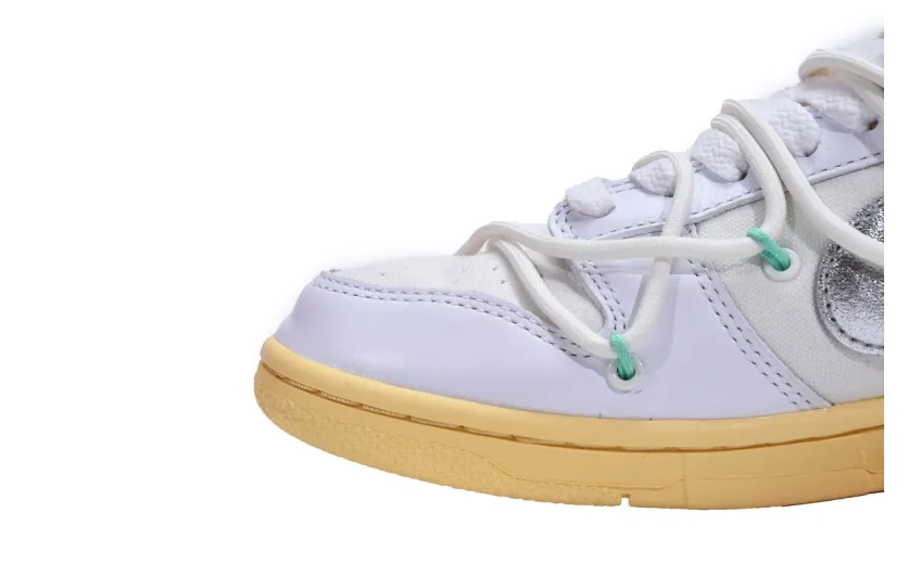Reps StockX Shoes OFF WHITE x Nike Dunk SB Low The 50 NO.1 Silver White DM1602-127??