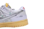 Reps StockX Shoes OFF WHITE x Nike Dunk SB Low The 50 NO.1 Silver White DM1602-127??
