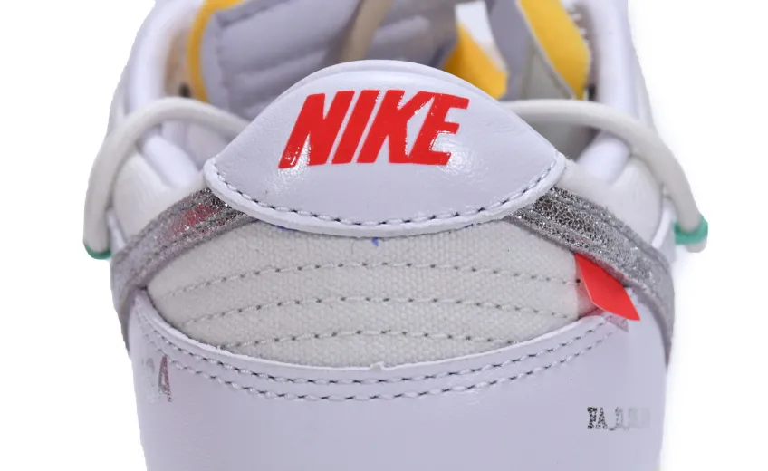 Reps StockX Shoes OFF WHITE x Nike Dunk SB Low The 50 NO.1 Silver White DM1602-127??