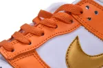 Reps StockX Shoes Nike Dunk Low White/Orange Blaze-Gold CU1726-002??