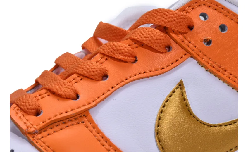 Reps StockX Shoes Nike Dunk Low White/Orange Blaze-Gold CU1726-002??