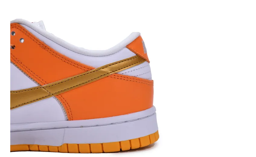 Reps StockX Shoes Nike Dunk Low White/Orange Blaze-Gold CU1726-002??