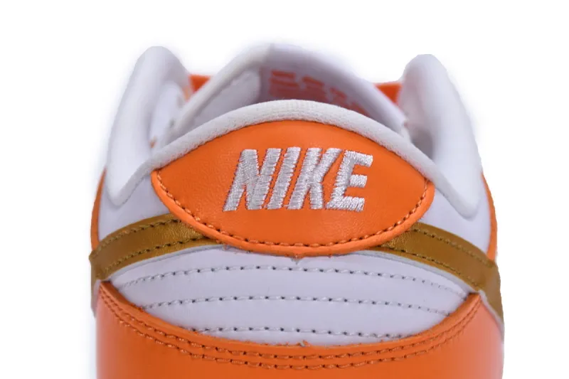 Reps StockX Shoes Nike Dunk Low White/Orange Blaze-Gold CU1726-002??