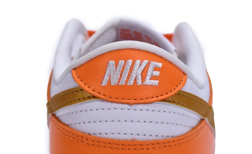 Reps StockX Shoes Nike Dunk Low White/Orange Blaze-Gold CU1726-002??