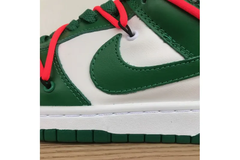 Reps StockX Shoes OFF-WHITE x Nike Dunk SB Low Pine Green CT0856-100??