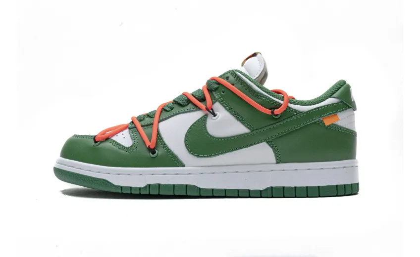Reps StockX Shoes OFF-WHITE x Nike Dunk SB Low Pine Green CT0856-100??