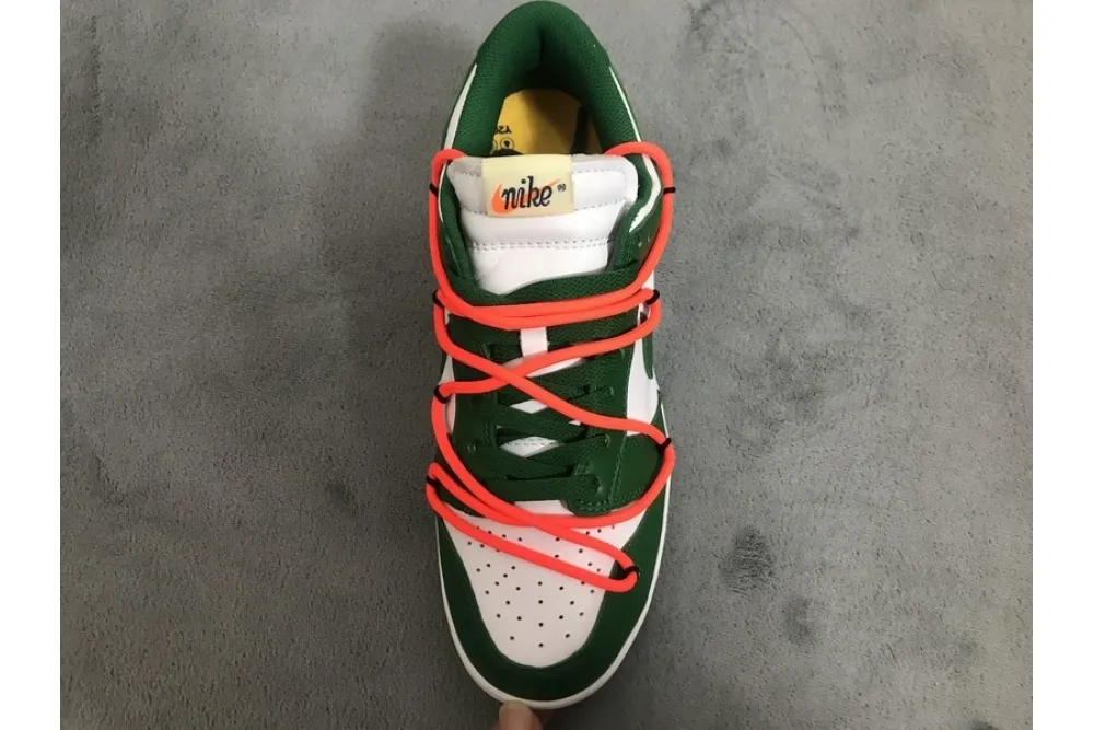 Reps StockX Shoes OFF-WHITE x Nike Dunk SB Low Pine Green CT0856-100??