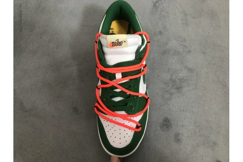 Reps StockX Shoes OFF-WHITE x Nike Dunk SB Low Pine Green CT0856-100??