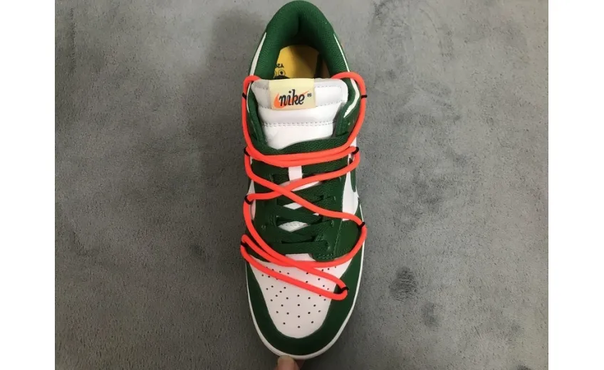 Reps StockX Shoes OFF-WHITE x Nike Dunk SB Low Pine Green CT0856-100??