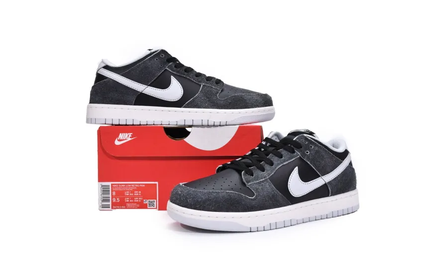 Reps StockX Shoes Nike Dunk Low Retro PRM Zebra DH7913-001??