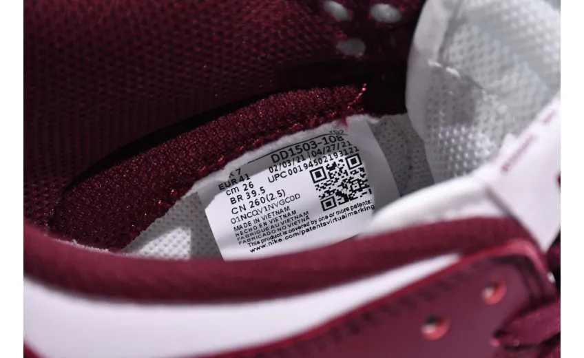 Reps StockX Shoes Nike Dunk Low Dark Beetroot DD1503-108??