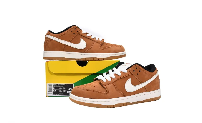 Reps StockX Shoes Nike SB Dunk Low Pro Iso DK Russet Sail Brown DH1319-200??