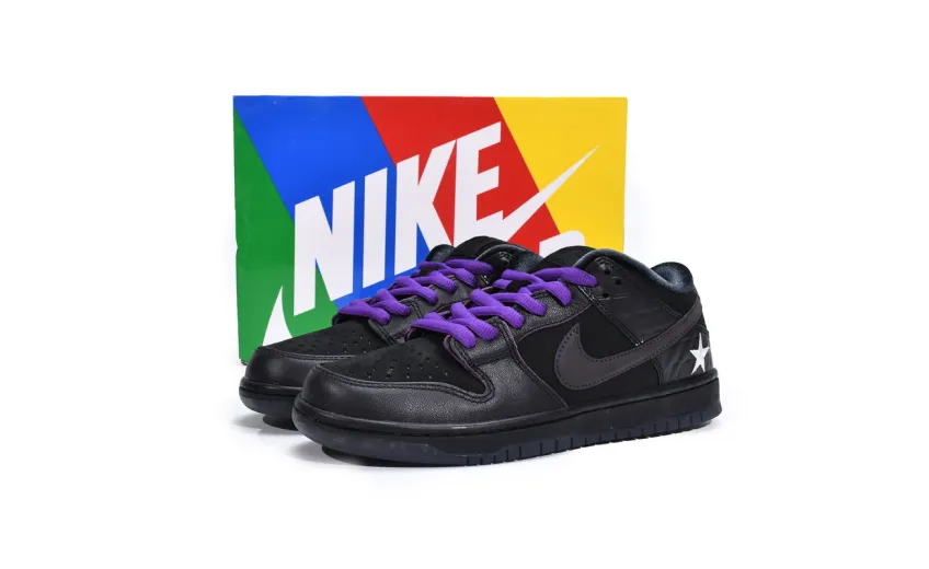 Reps StockX Shoes Familia x Nike SB Dunk Low First Avenue Black Purple DJ1159-001??