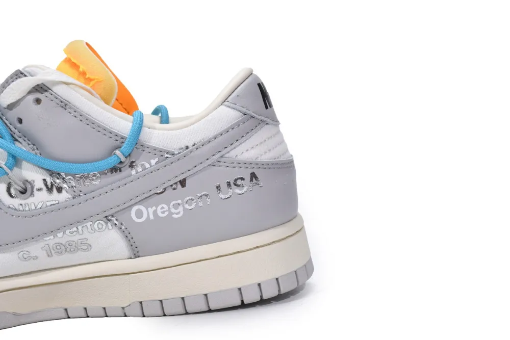 Reps StockX Shoes OFF WHITE x Nike Dunk SB Low The 50 NO.2 White Gray DM1602-115??