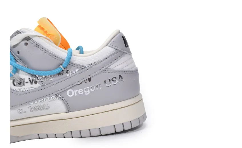 Reps StockX Shoes OFF WHITE x Nike Dunk SB Low The 50 NO.2 White Gray DM1602-115??