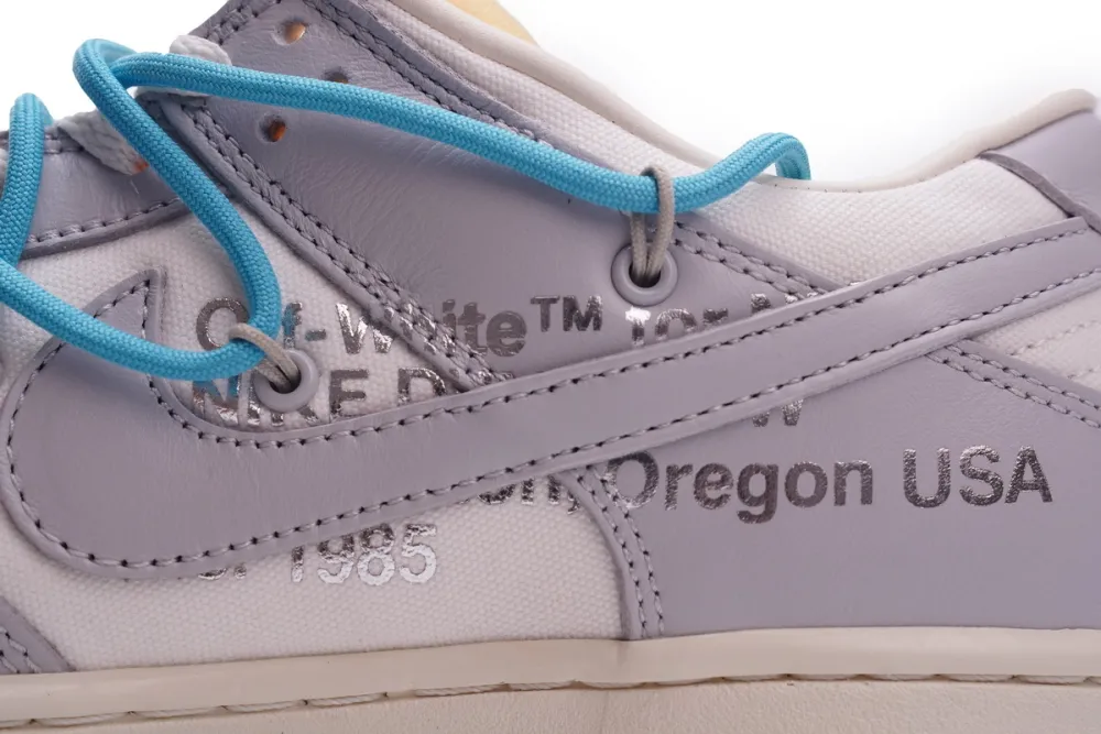 Reps StockX Shoes OFF WHITE x Nike Dunk SB Low The 50 NO.2 White Gray DM1602-115??