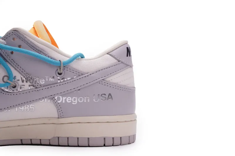 Reps StockX Shoes OFF WHITE x Nike Dunk SB Low The 50 NO.2 White Gray DM1602-115??