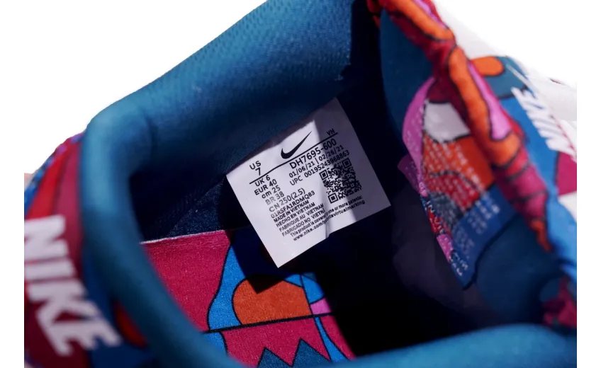 Reps StockX Shoes Parra x Nike SB Dunk Low Pro QS Abstract Art Red Blue DH7695-600??
