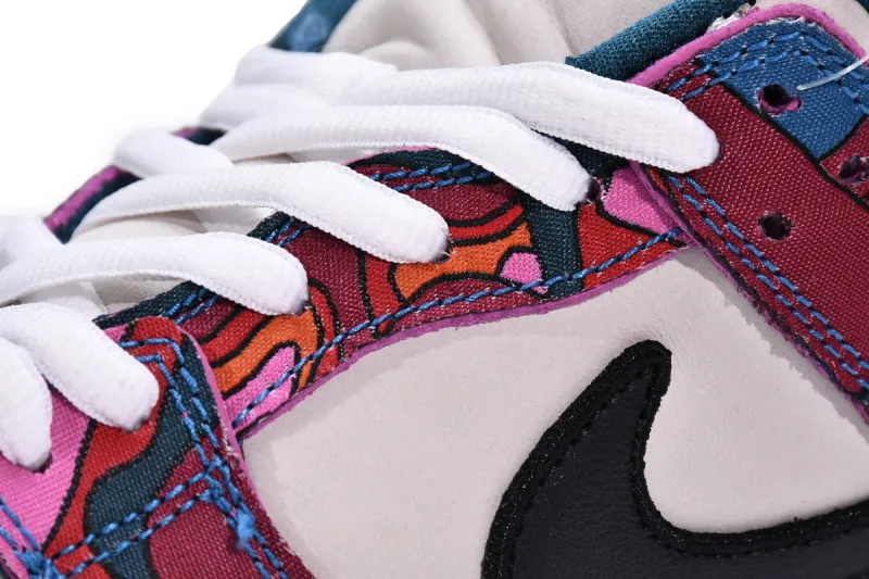 Reps StockX Shoes Parra x Nike SB Dunk Low Pro QS Abstract Art Red Blue DH7695-600??