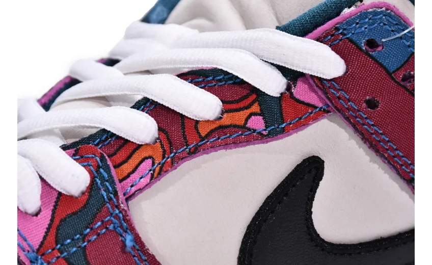 Reps StockX Shoes Parra x Nike SB Dunk Low Pro QS Abstract Art Red Blue DH7695-600??