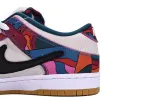 Reps StockX Shoes Parra x Nike SB Dunk Low Pro QS Abstract Art Red Blue DH7695-600??