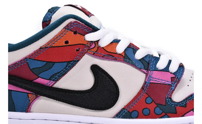 Reps StockX Shoes Parra x Nike SB Dunk Low Pro QS Abstract Art Red Blue DH7695-600??