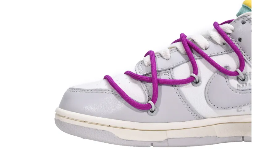 Reps StockX Shoes OFF WHITE x Nike Dunk SB Low The 50 NO.21 White Gray DM1602-100??
