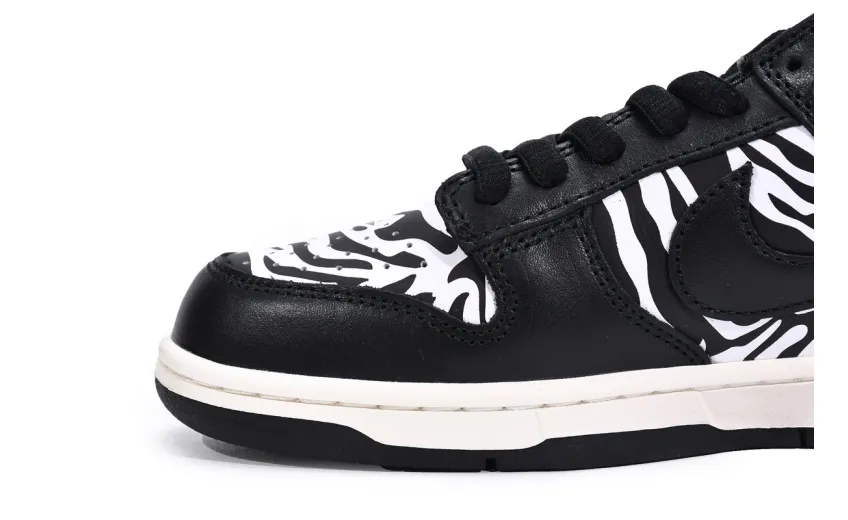 Reps StockX Shoes Quartersnacks x Nike SB Dunk Low Zebra DM3510-001??
