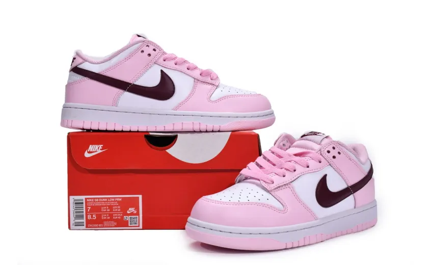 Reps StockX Shoes Nike SB Dunk Low（GS）Strawberry Powder CW1590-601??