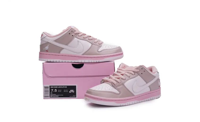 Reps StockX Shoes Nike SB Dunk Low PRO OG QS Pink Pigeon BV1310-012??