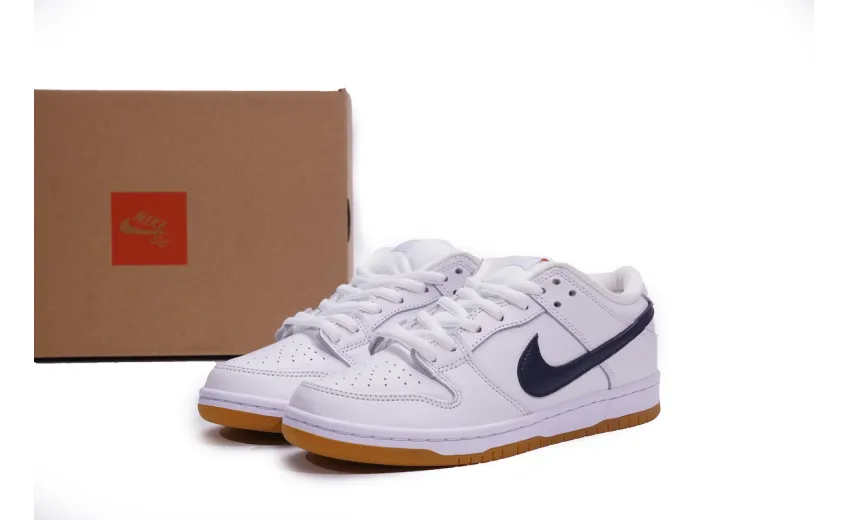 Reps StockX Shoes Nike SB Dunk Low Pro Orange Label White Navy CZ2249-100??