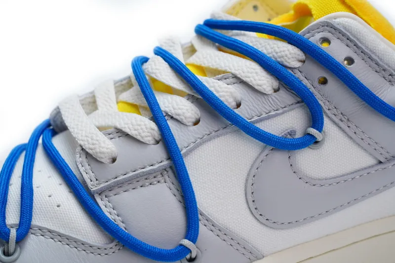 Reps StockX Shoes OFF WHITE x Nike Dunk SB Low The 50 NO.10 White Gray DM1602-112??