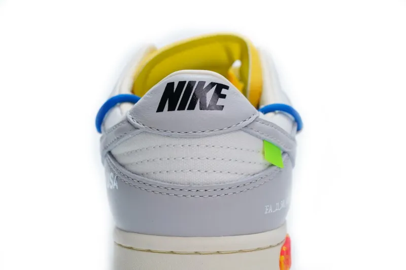 Reps StockX Shoes OFF WHITE x Nike Dunk SB Low The 50 NO.10 White Gray DM1602-112??