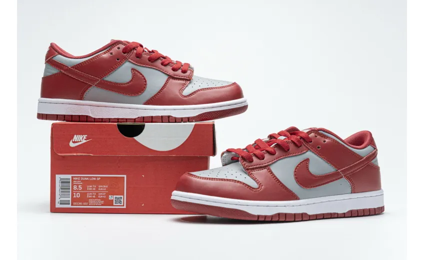 Reps StockX Shoes Nike Dunk Low Retro UNLV Gray Red DD1391-002??