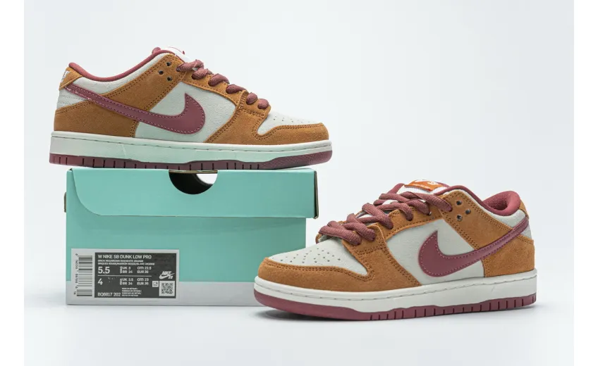 Reps StockX Shoes Nike SB Dunk Low Pro Dark Russet Cedar BQ6817-202??