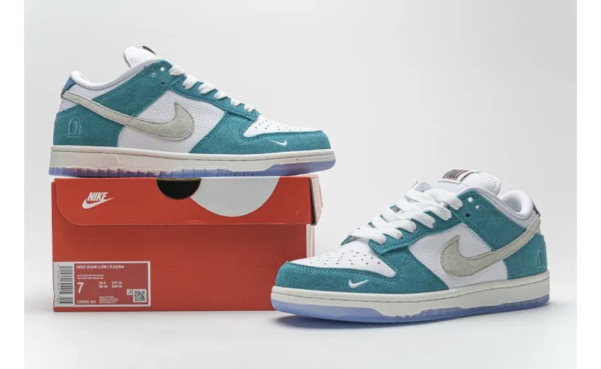 Reps StockX Shoes Kasina x Nike Dunk Low "Neptune Green" CZ6501-101??