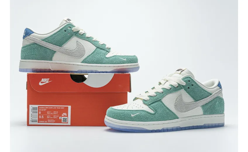 Reps StockX Shoes Kasina x Nike Dunk Low "Neptune Green" CZ6501-101??