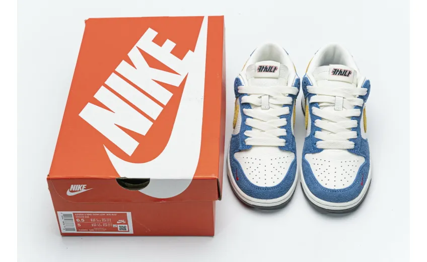 Reps StockX Shoes Kasina x Nike Dunk Low “80s Bus” Blue Gold CZ6501-100??