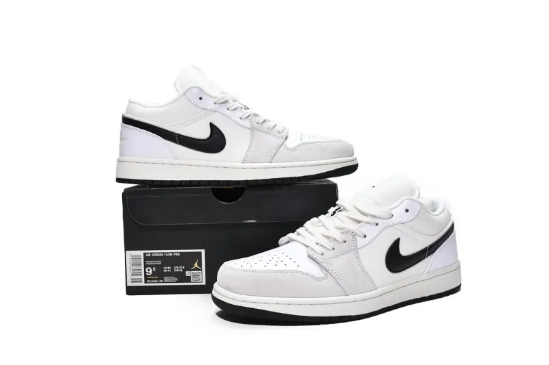 Reps StockX Shoes Air Jordan 1 Low BaiheiXiao Paris DC3533-100??