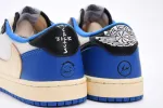 Reps StockX Shoes Travis Scott x Fragment Design x Air Jordan 1 Low Blue Black DM7866-140 ??