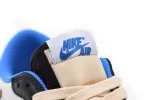 Reps StockX Shoes Travis Scott x Fragment Design x Air Jordan 1 Low Blue Black DM7866-140 ??
