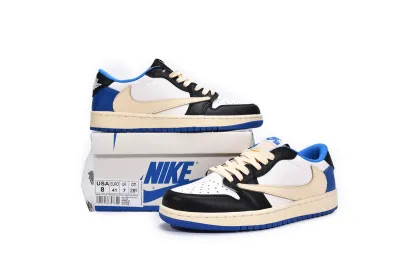 Fragment Design x Travis Scott x Air Jordan 1 Retro Low DM7866-140  02