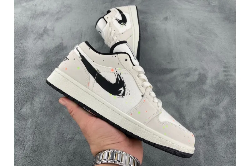 Reps StockX Shoes Air Jordan 1 Low SE Paint Splatter DH3295-100??