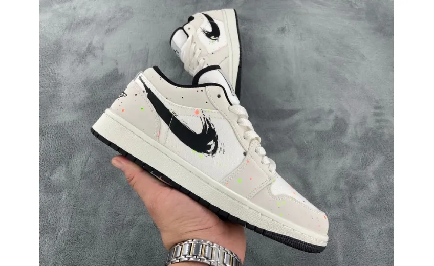 Reps StockX Shoes Air Jordan 1 Low SE Paint Splatter DH3295-100??